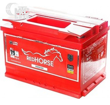 Аккумулятор Red Horse 6СТ-75 АзЕ Premium  EN640 А 276x175x190 мм